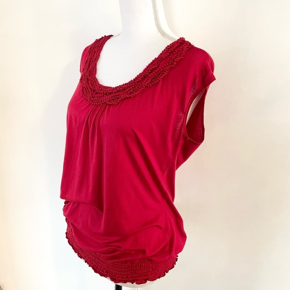Women’s OUTBACK RED Short Sleeve Scoop Neck Top Size M - Picture 2 of 13